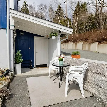 Apartment Mountain View Near Oslo: Bedroom, Lounge, Kitchen And Bathroom. Flat In Rykkinn Kolsas