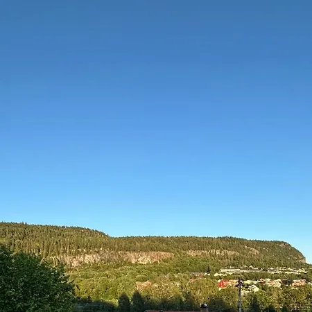 Mountain View Near Oslo: Bedroom, Lounge, Kitchen And Bathroom. Flat In Rykkinn Apartment Kolsas